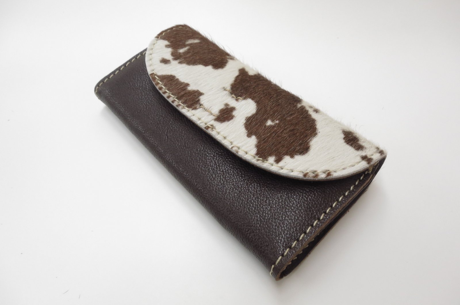Amazon.co.jp: PONY FLAP WALLET BROWN ブラウン ハラコ 国産レザー 