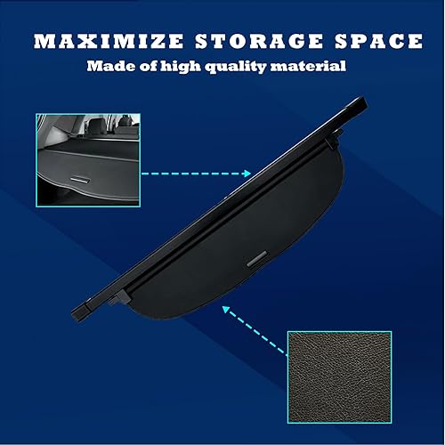 Miniatura 8 de Funda de carga para Toyota RAV4 2008 2009 2010 2011 2012, accesorios, cubierta retráctil para maletero trasero de equipaje, cubierta protectora de