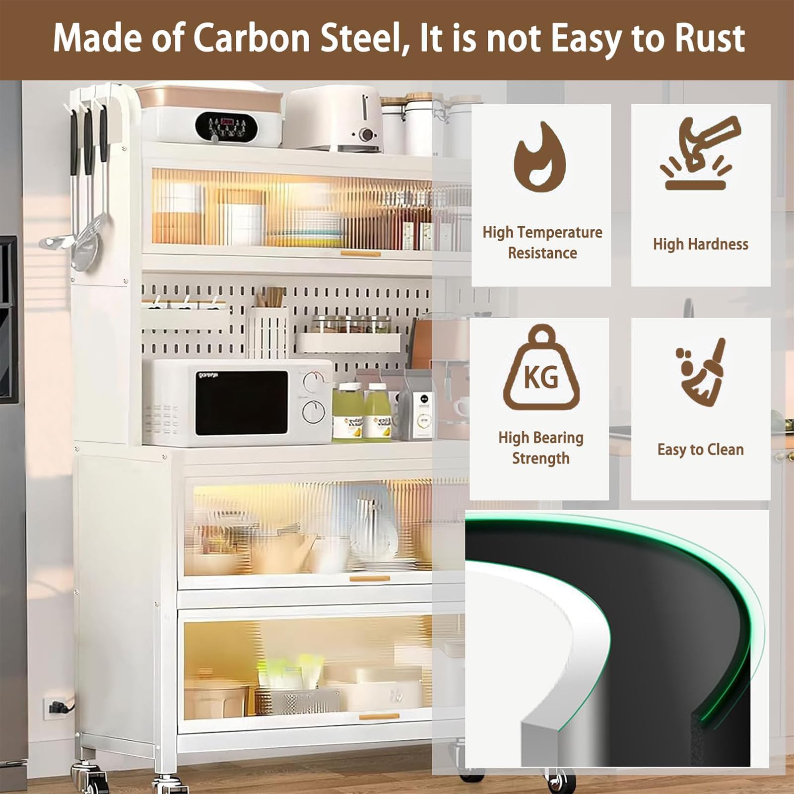 Free Standing Kitchen Cabinets Giantex 67\, image size:1600x1600