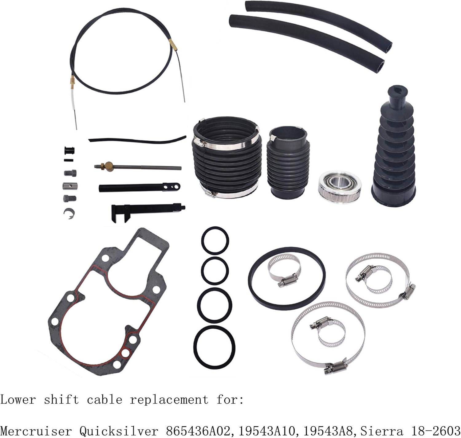 Buy Wflnhb Transom Seal Bellow Repair Kit With Lower Shift Cable Replacement For Mercruiser Alpha One Sei 865436a02 19543a10 19543a8 18 2603 Online In Indonesia B08l4v1wqf