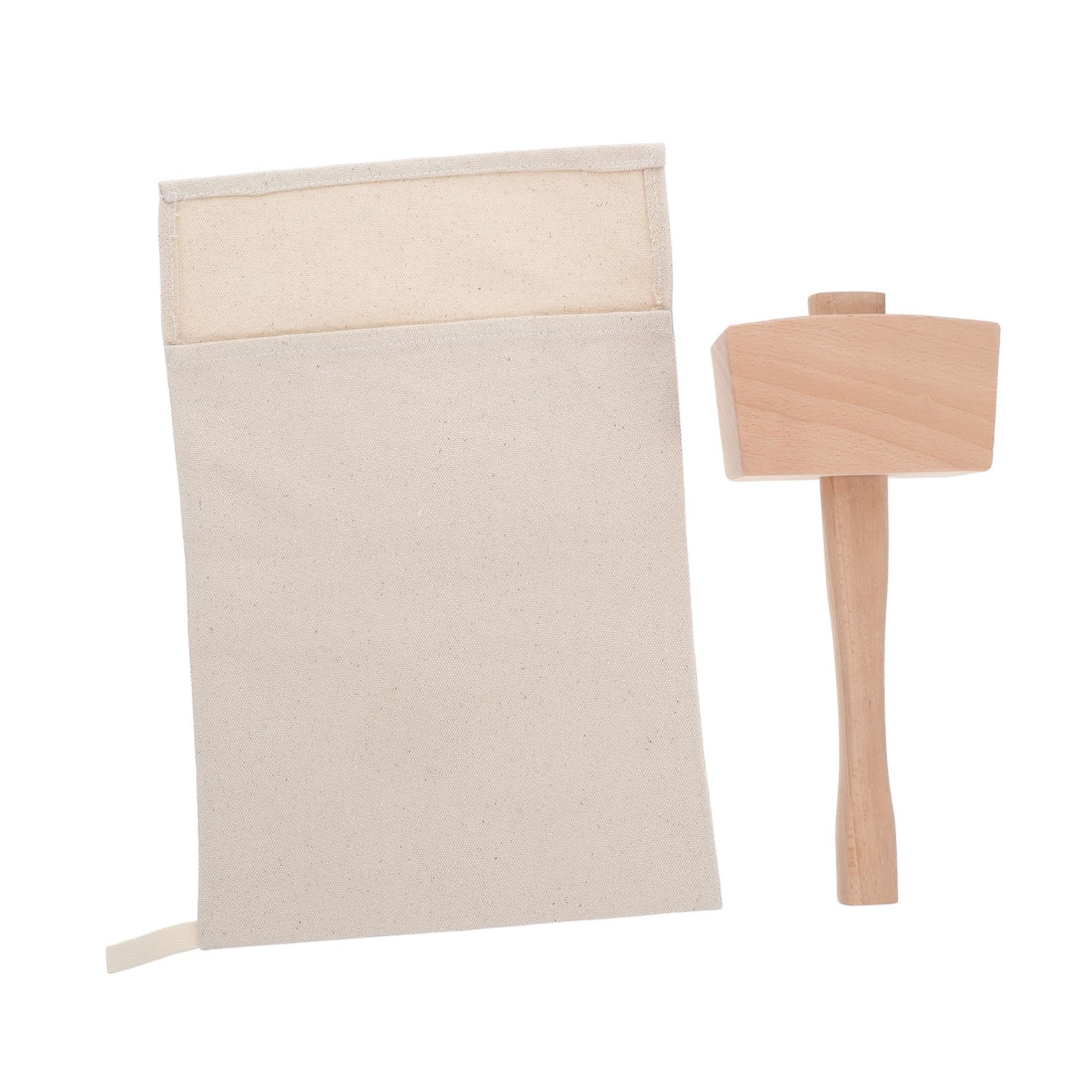 Garneck Manual Ice Crusher Canvas Bag Ice Breaker Tool for Freezer Packs Versatile Hammer for Nuts