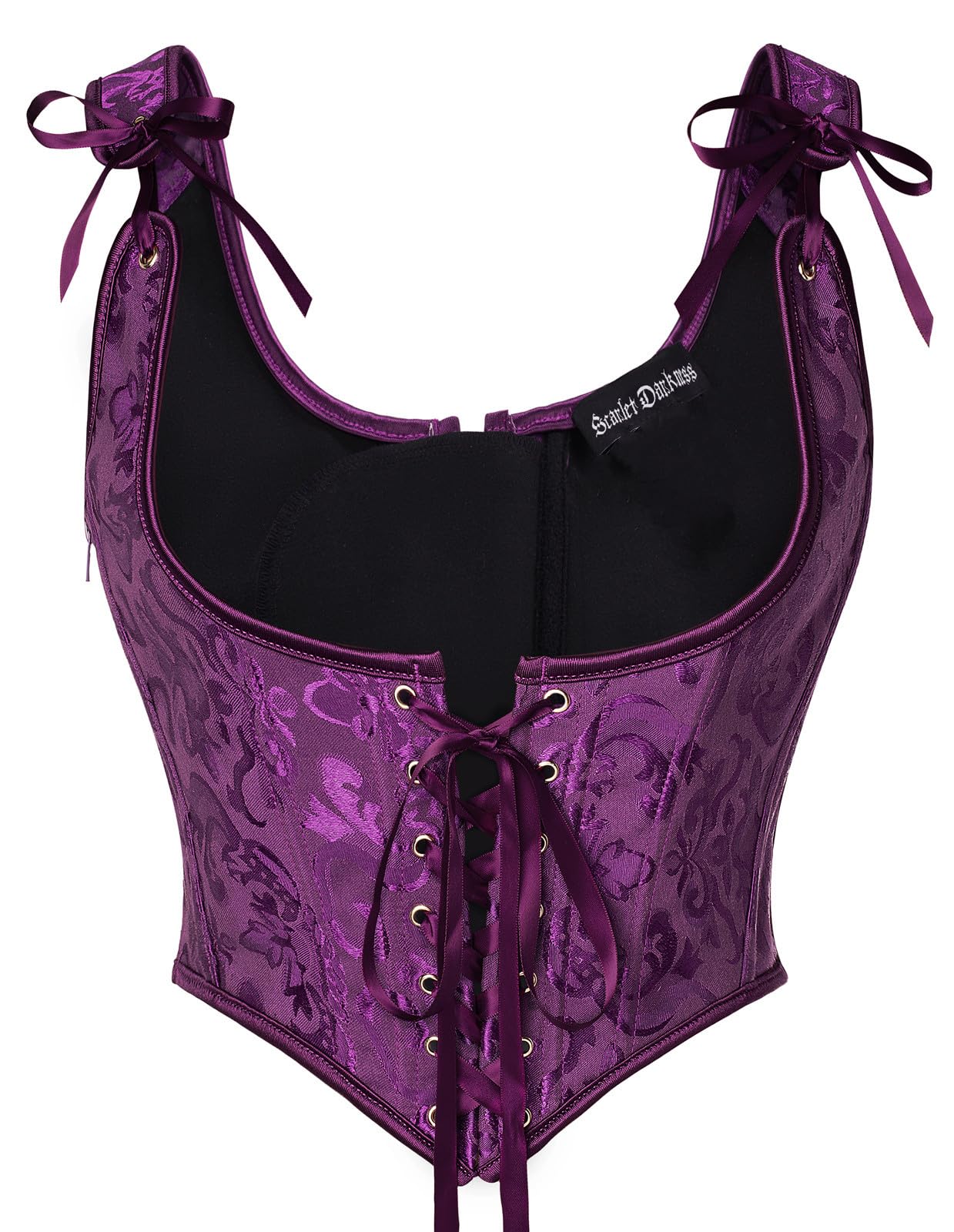 Scarlet Darkness Corset Tops for Women Renaissance Underbust Corsets