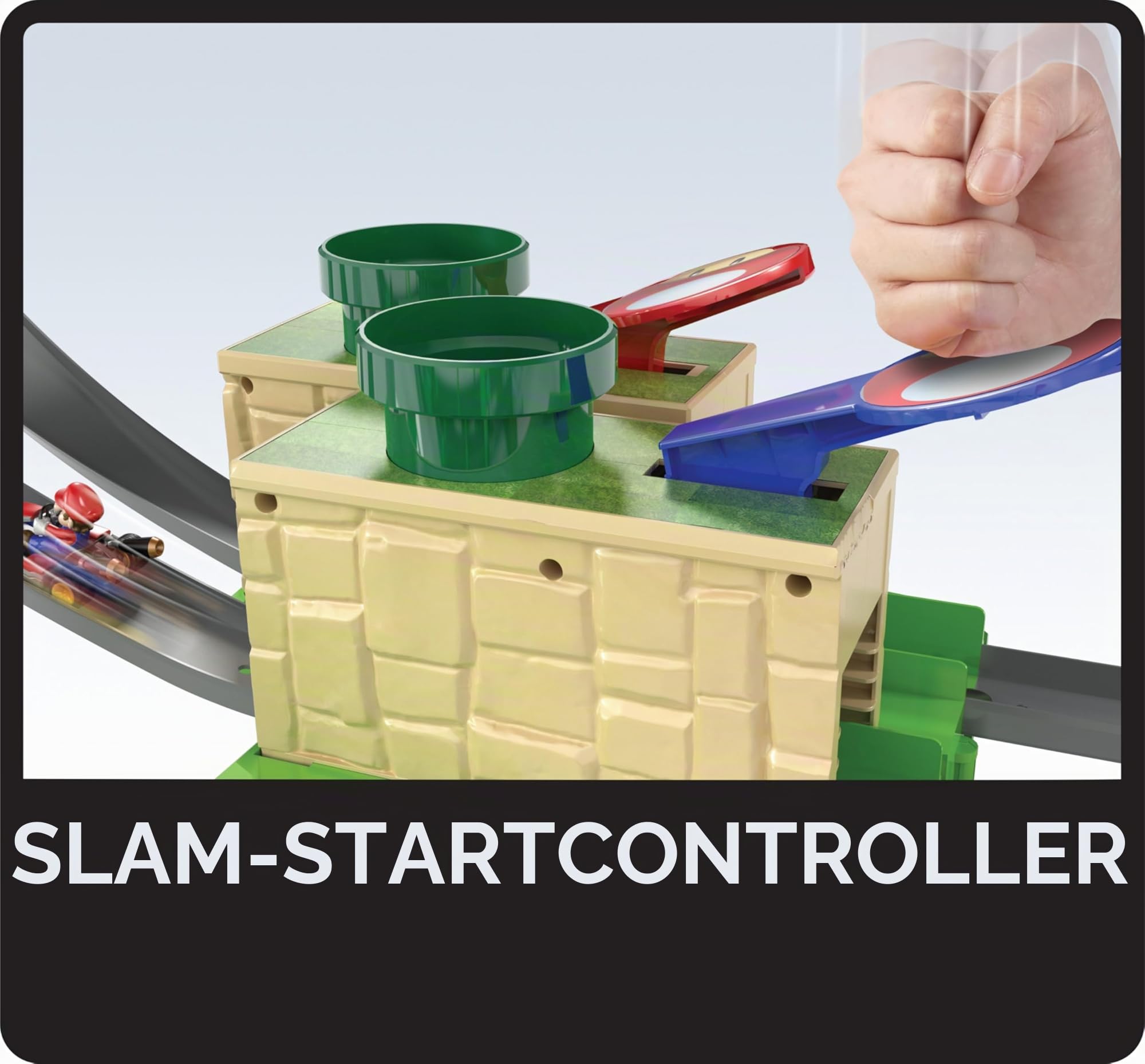 HOT WHEELS Mario Kart- mit Mario Die-Cast-Kart,stundenlanger Spielspaß beim Wettkampf um die schnellste Runde, für jüngere Mario Kart-Fans ab 3 Jahren, GHK15