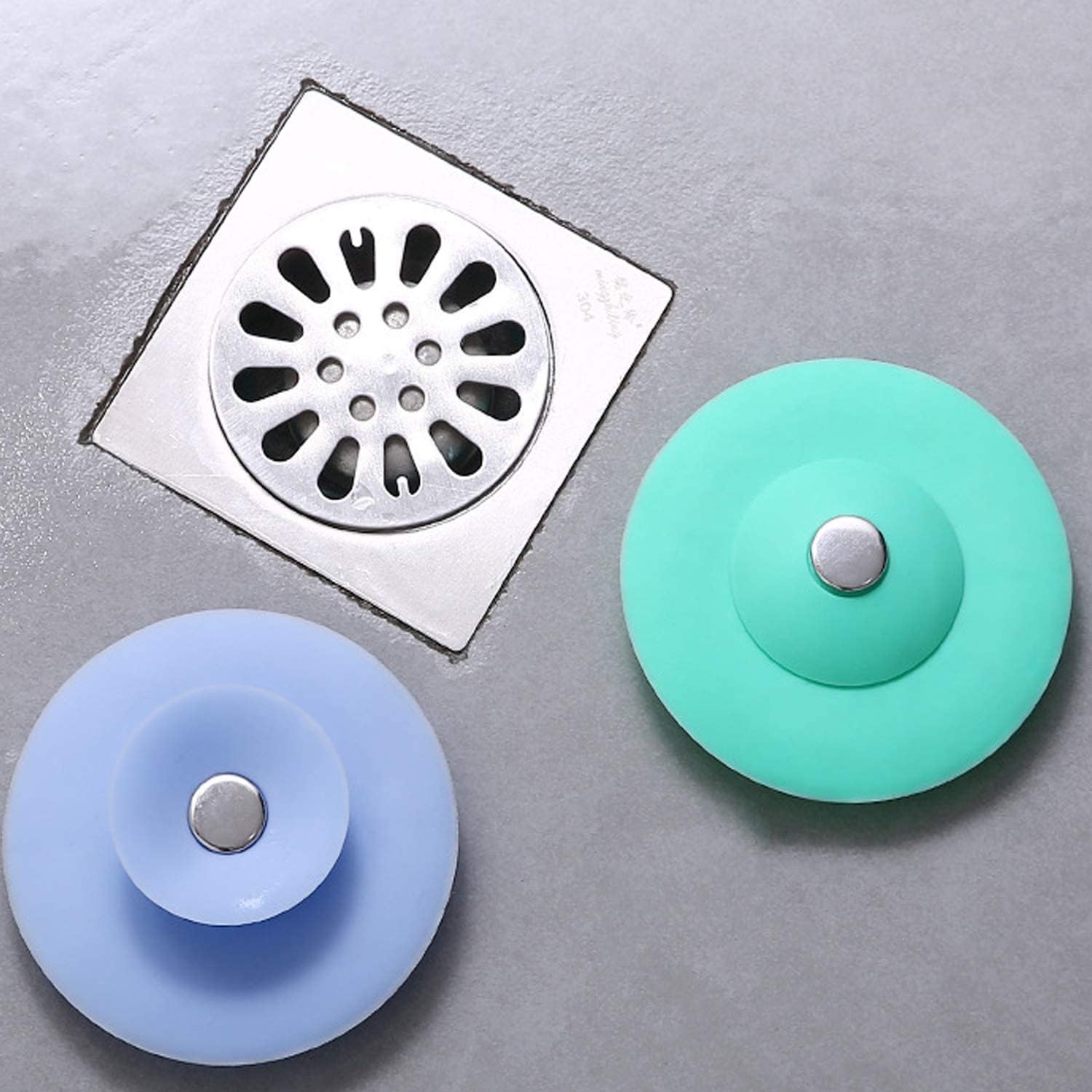 OLWICK® Universal Silicone Sink Stopper, Drain Strainer for Bathroom, Bathtub, Kitchen, Pack of 2, Random Color (B08W57XQPR) Amazon Price History, Amazon Price Tracker