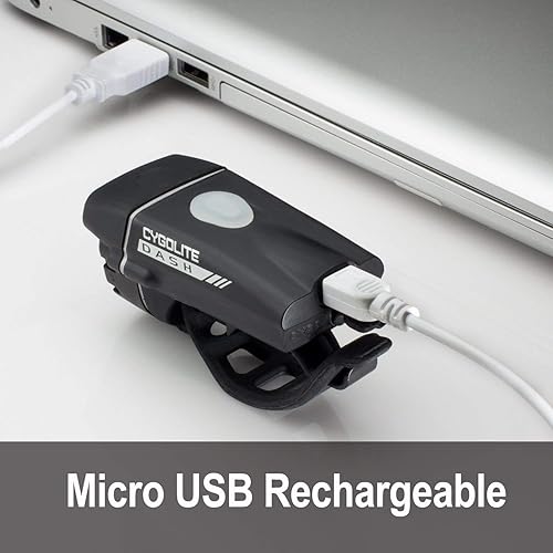 Miniatura 7 de CYGOLITE Dash 600 Pro, 520, 460 Lumen Bicycle Light Models 5 Night & 3 Daytime Modes Ultra Compact IP64 Water Resistant Sturdy Flexible Mount USB
