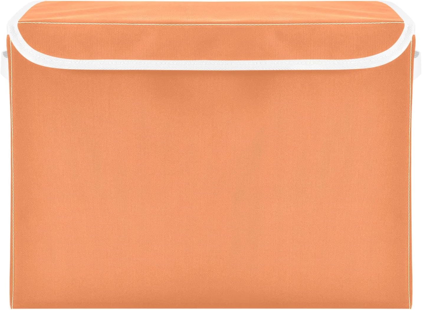DOMIKING Orange Large Storage Bin with Lid Collapsible