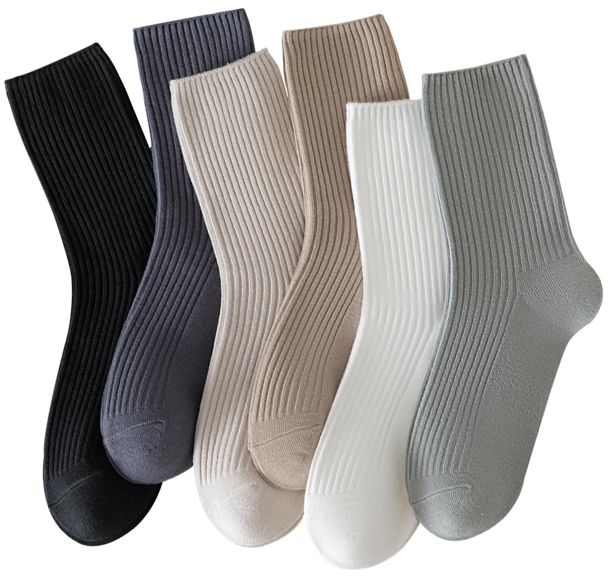 Womens Crew Socks Cute Cotton Boot Socks Lightweight Long Socks for Women Clean Aesthetic Clothes