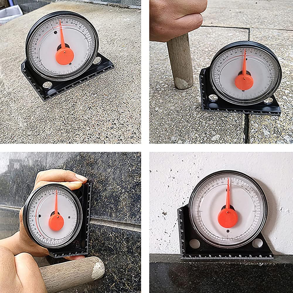toolso mini inclinometer measurement tool protractor tilt level meter angle finder clinometer slope angle meter with magnetic base amazon com
