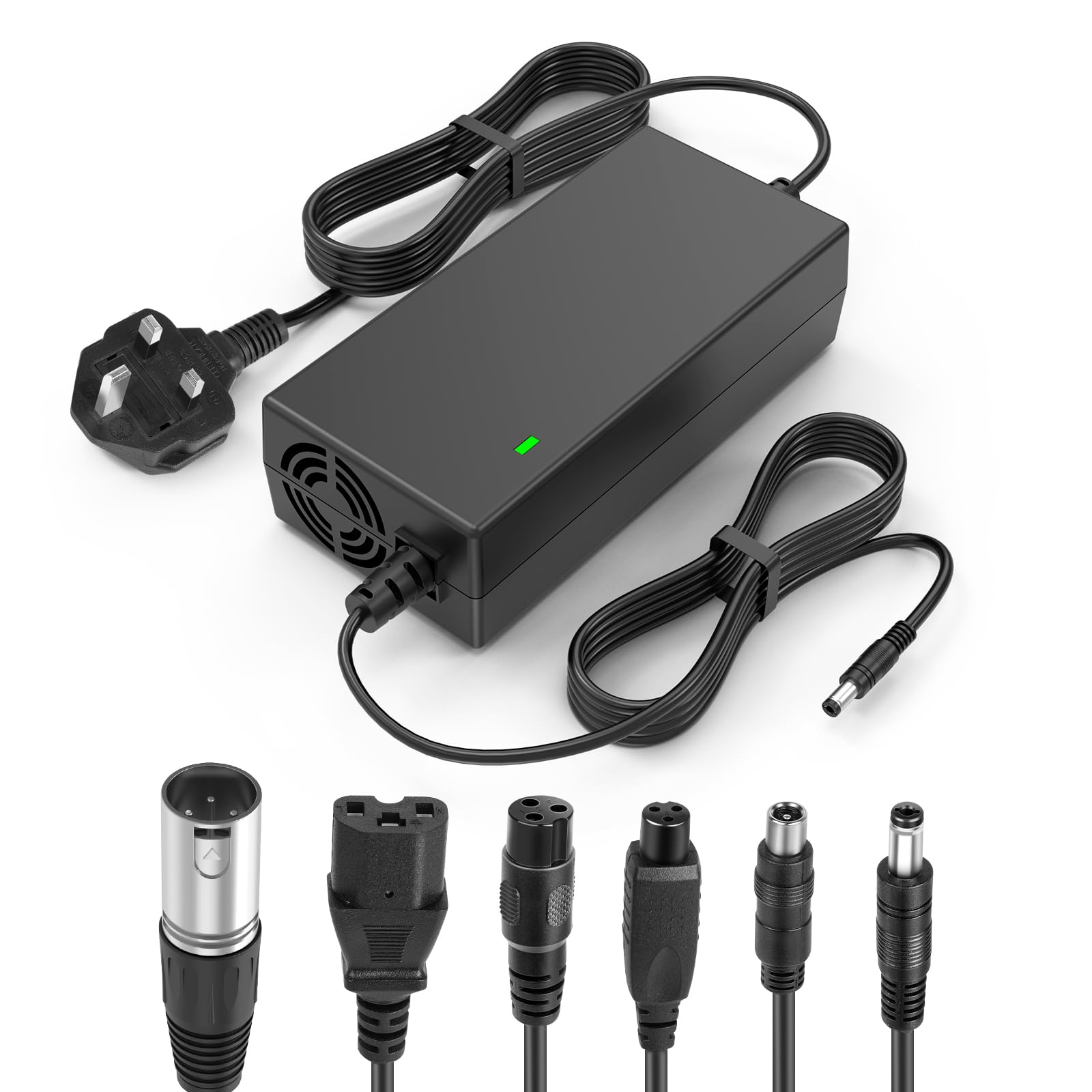 LabTEC 54.6V 48V 2A Electric Bike Lithium Battery Charger for 48V 2A 13S Li-on Battery E-bike Electric Scooter Power Supply (6 in 1)