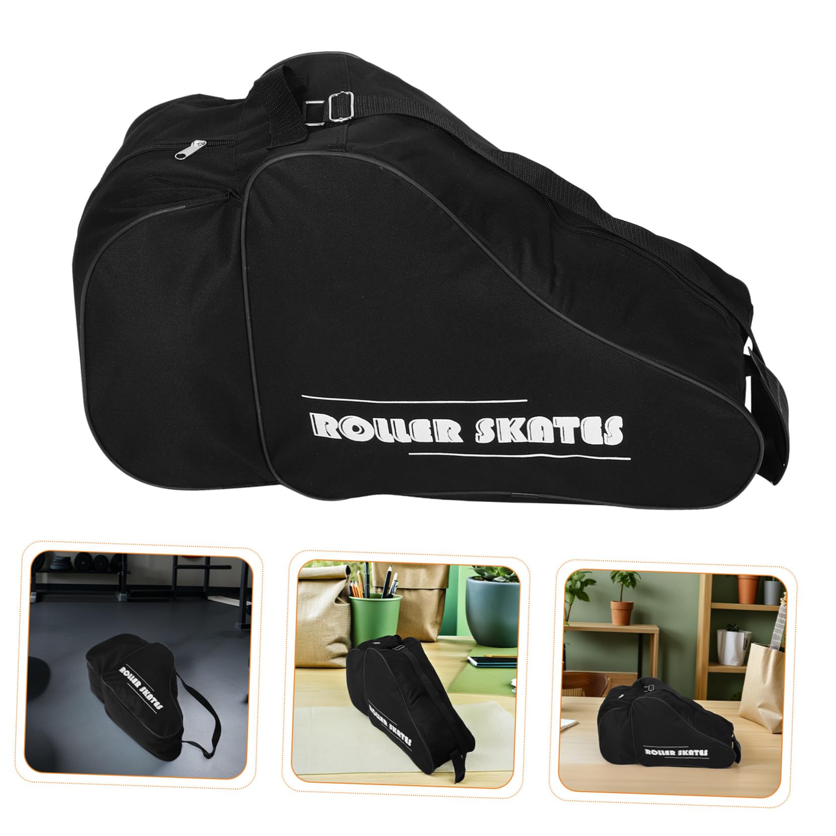 2 Bolsas para Patines Mochila para Patines De Hockey sobre Hielo Bolsa para Guardar Zapatos De Patinaje Unisex para Adultos De Hielo En