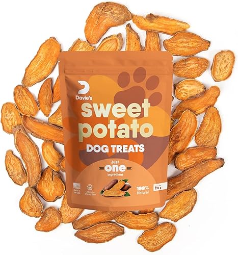Miniatura 7 de Davie's Sweet Potato Dog Treats - Golosinas saludables para perros hechas solo en Estados Unidos, golosinas naturales para perros, alternativa