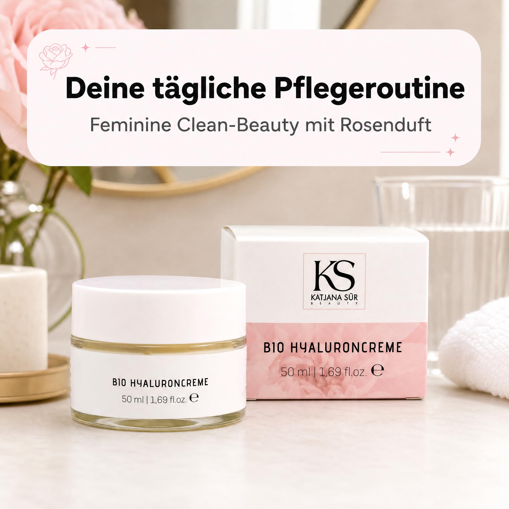 KS Beauty Bio Hyaluroncreme Tages- & Nachtcreme, 50 ml | Hyaluron