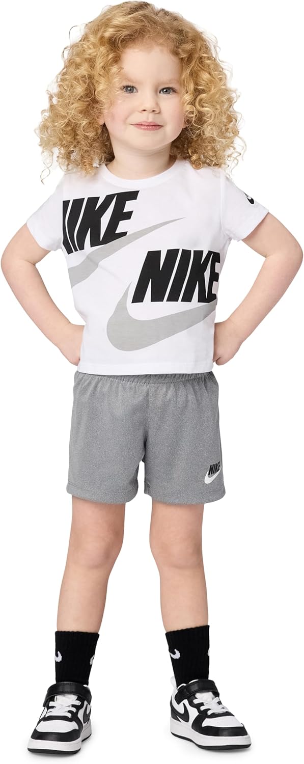 Nike Baby Sportswear Wrap T-Shirt and Shorts 2-Piece Outfit Set