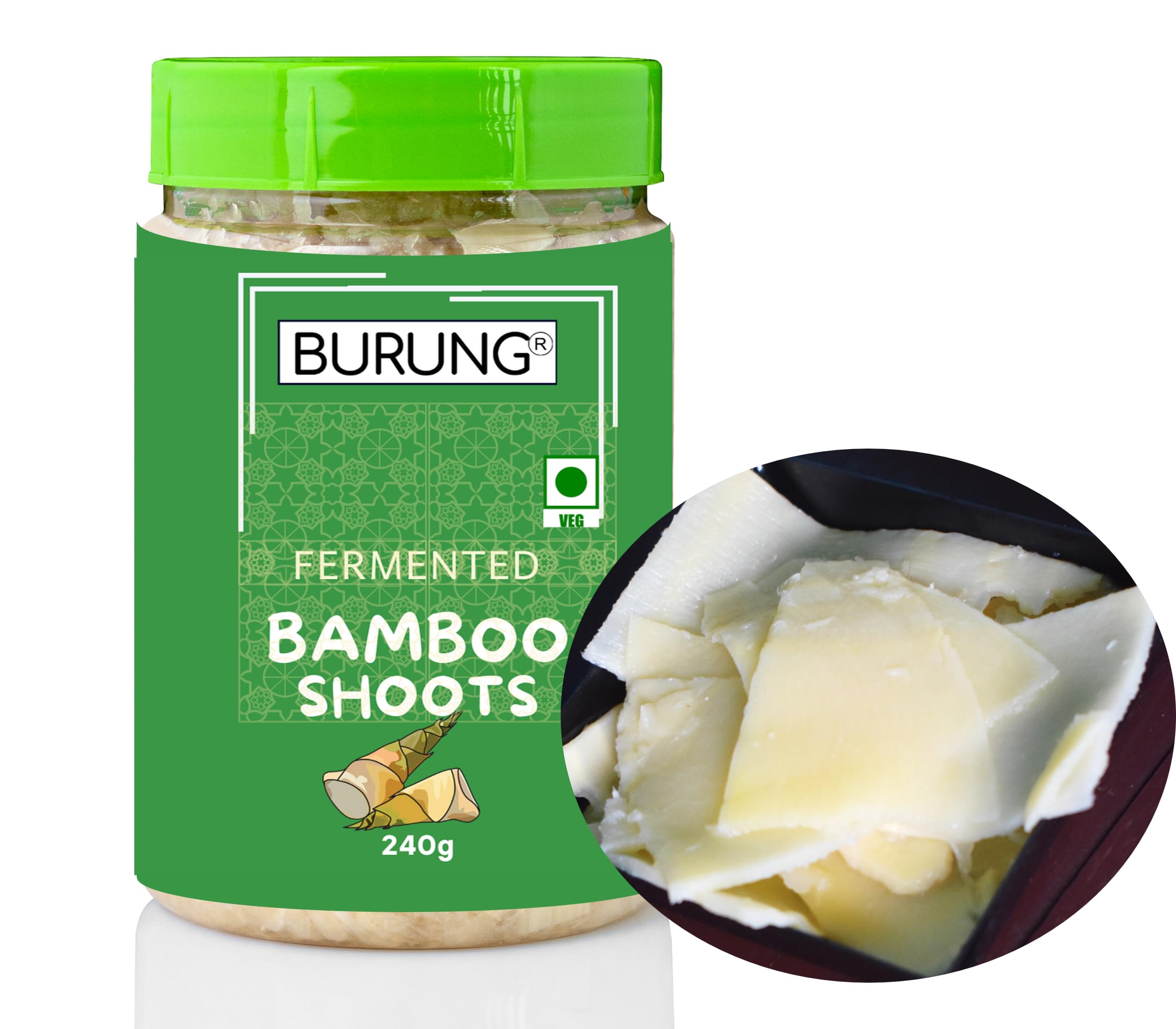BURUNG Fermented Bambooshoot Sliced Large Pieces| Raw Bamboo Shoot |KHORISA |Soibum | 240g-image-18