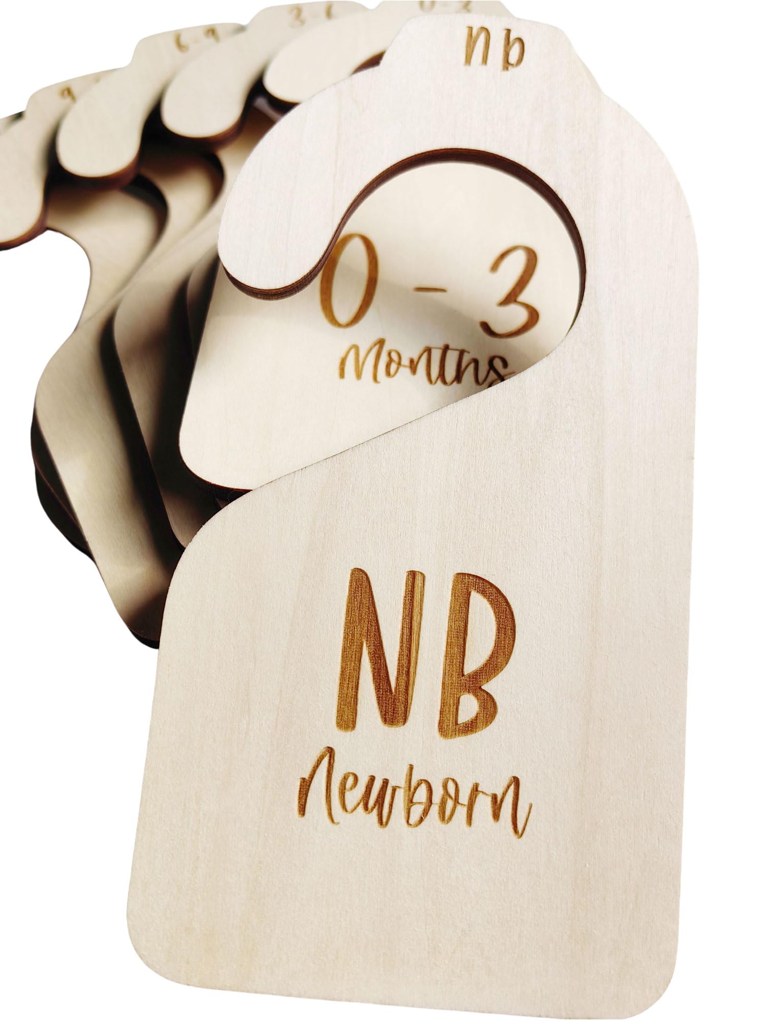 Baby Closet Size Dividers Baby Closet Organizer, Nursery Closet Dividers for Baby Clothes | Baby Shower Closet Gift | Set of 7 Durable Double-Sided Size for Newborn to 24 Months