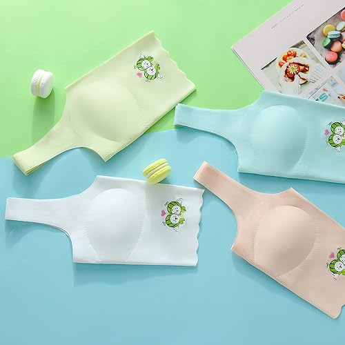 Miniatura 8 de Girls Training Bra-Racerback Sports Seamless Bras, Teen Bra Comfort Seamless, Girls Bra with Removable Mini-A Cup Pad