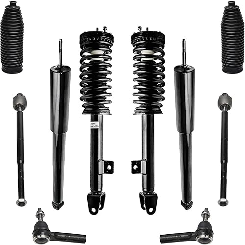 Detroit Axle - Kit de amortiguadores delanteros RWD de 10 piezas para Chrysler 300 2005-2010, Dodge Charger 2006-2010, Magnum 2005-2008, barras de