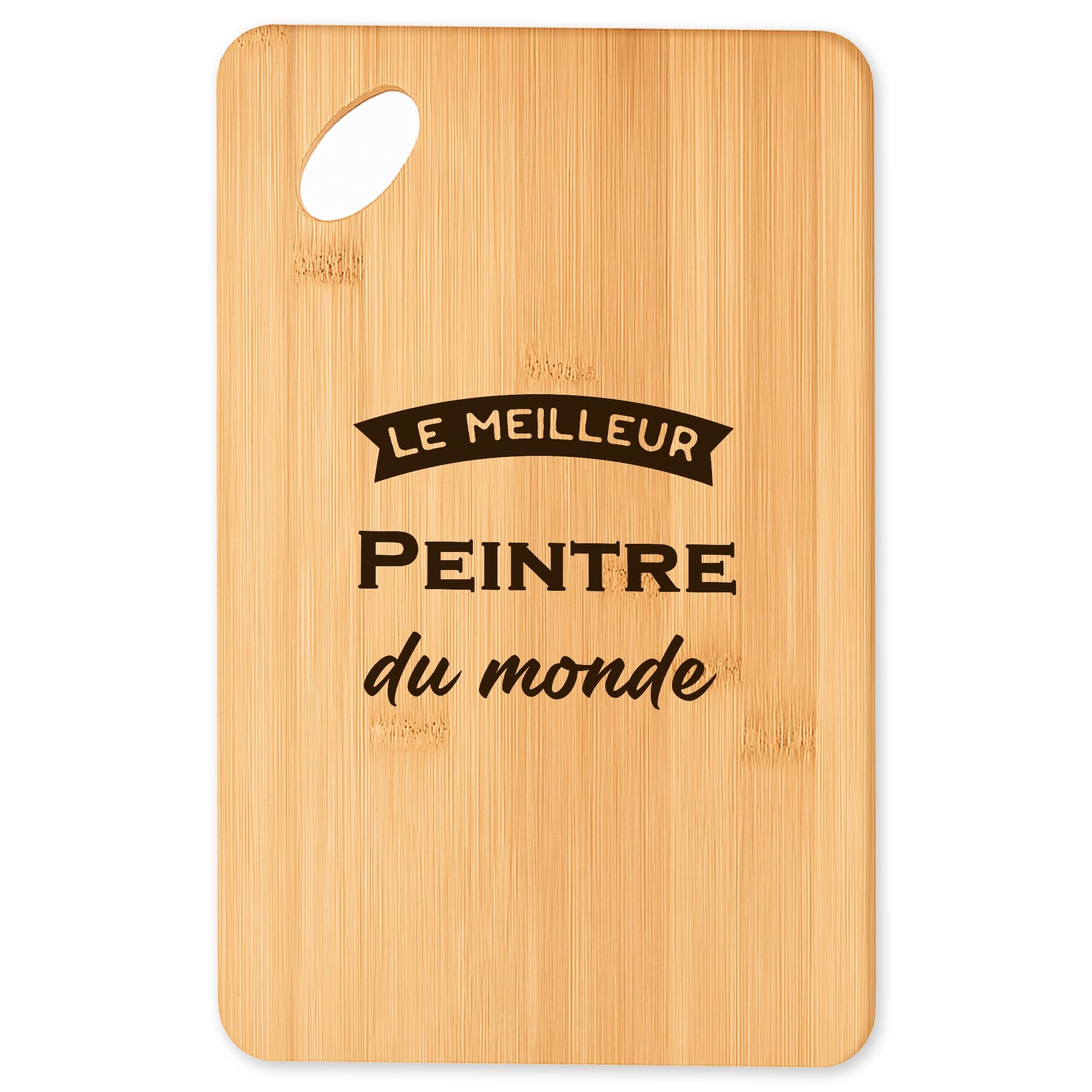 Planche à découper Meilleur Peintre en bambou pour cuisine