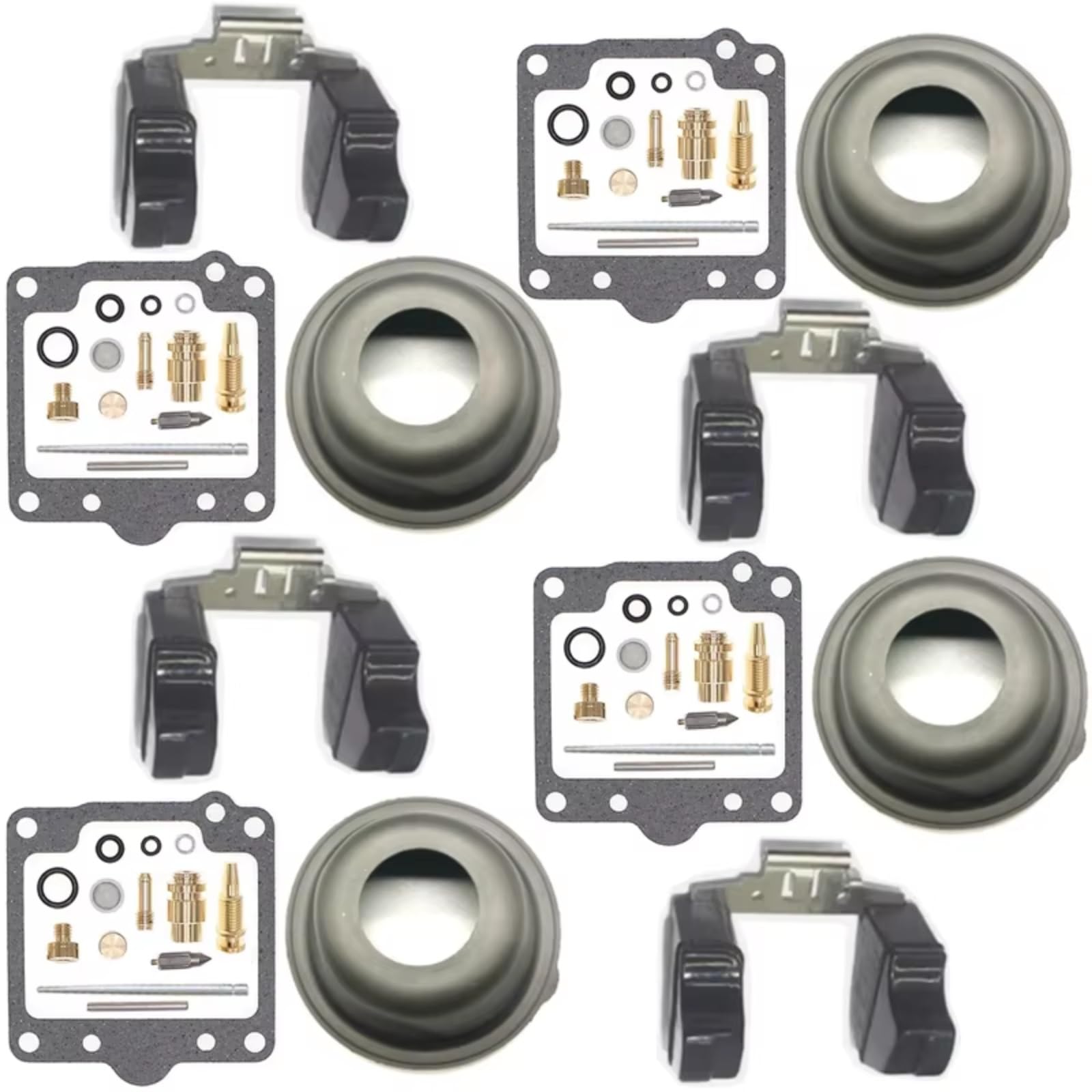 Kit Reparación Carburador Kit Reconstrucción Reparación Carburador Motocicleta para KZ1000 1981-1983 KZ 1000 MKRJ Cilindro Piezas Flotador Combustible | Set 2