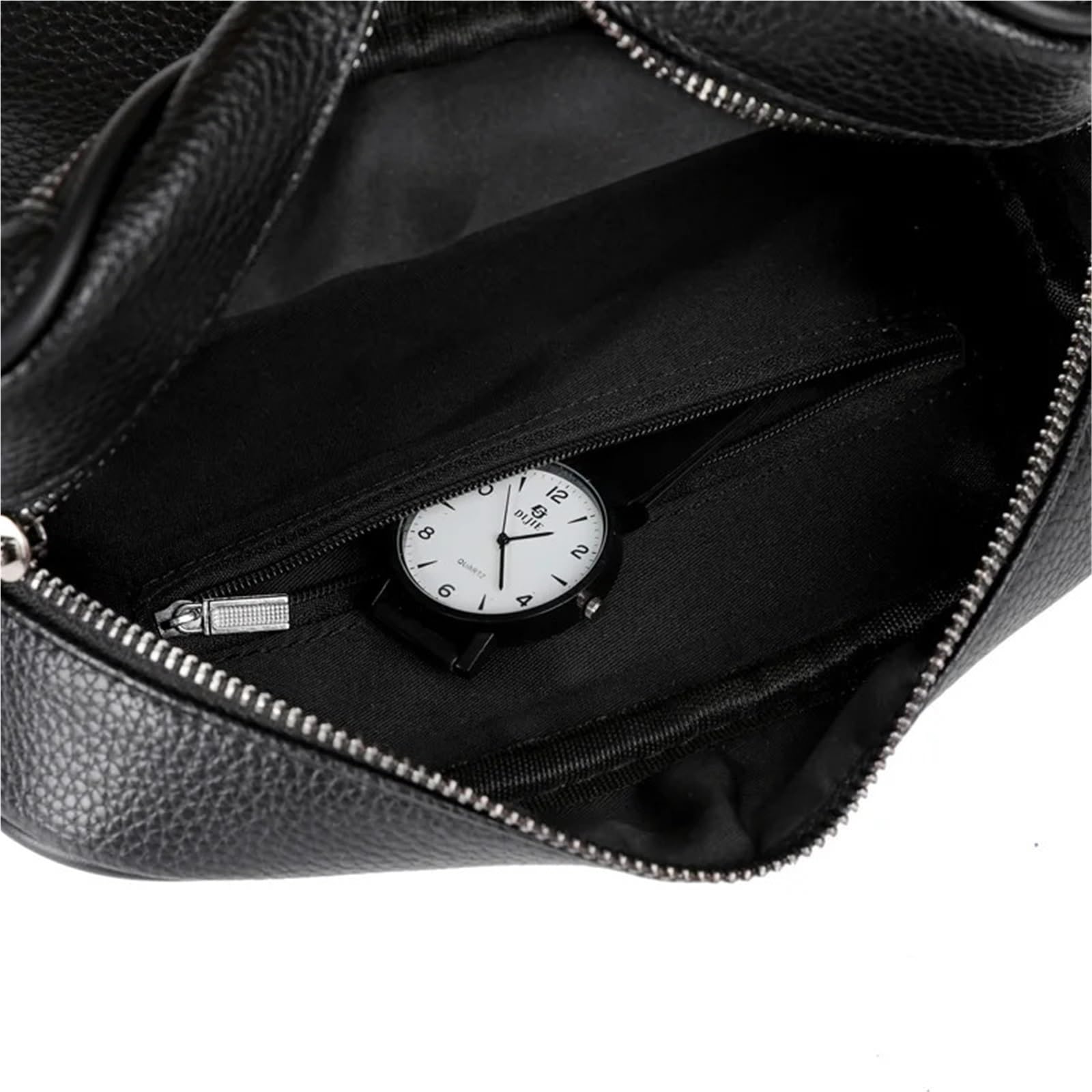 Pochette da uomo in morbida pelle con password di blocco Borsa da uomo Portafoglio rettangolare Pochette da polso for telefono