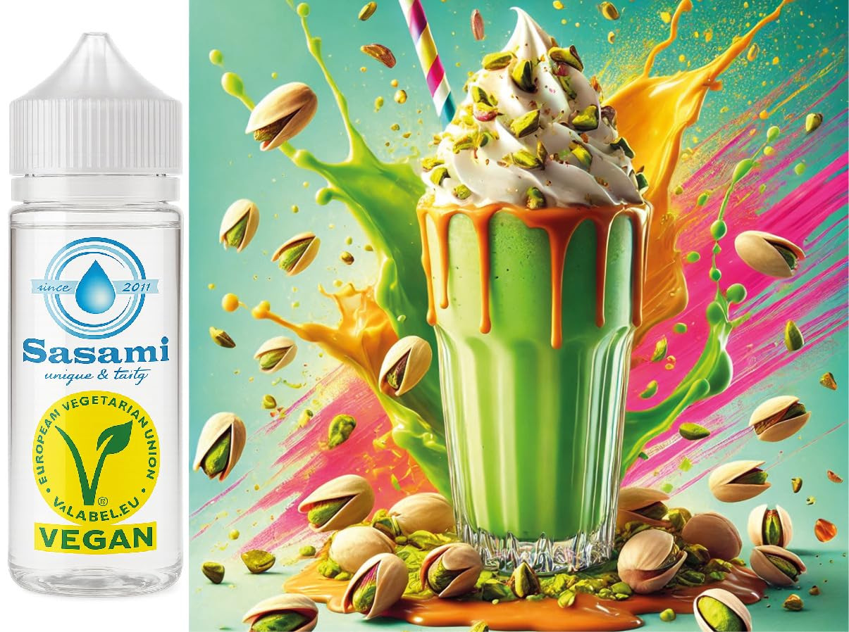 Milkshake pistache arôme concentré de 100 ml à base de formule vegan Sasami - 8