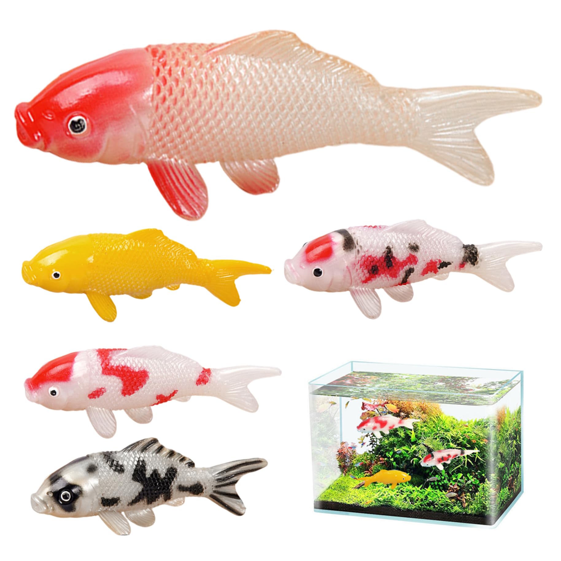 Fake Fish For Koi Ponds Decorative Pond With Colorful Fancy Carps Koi
