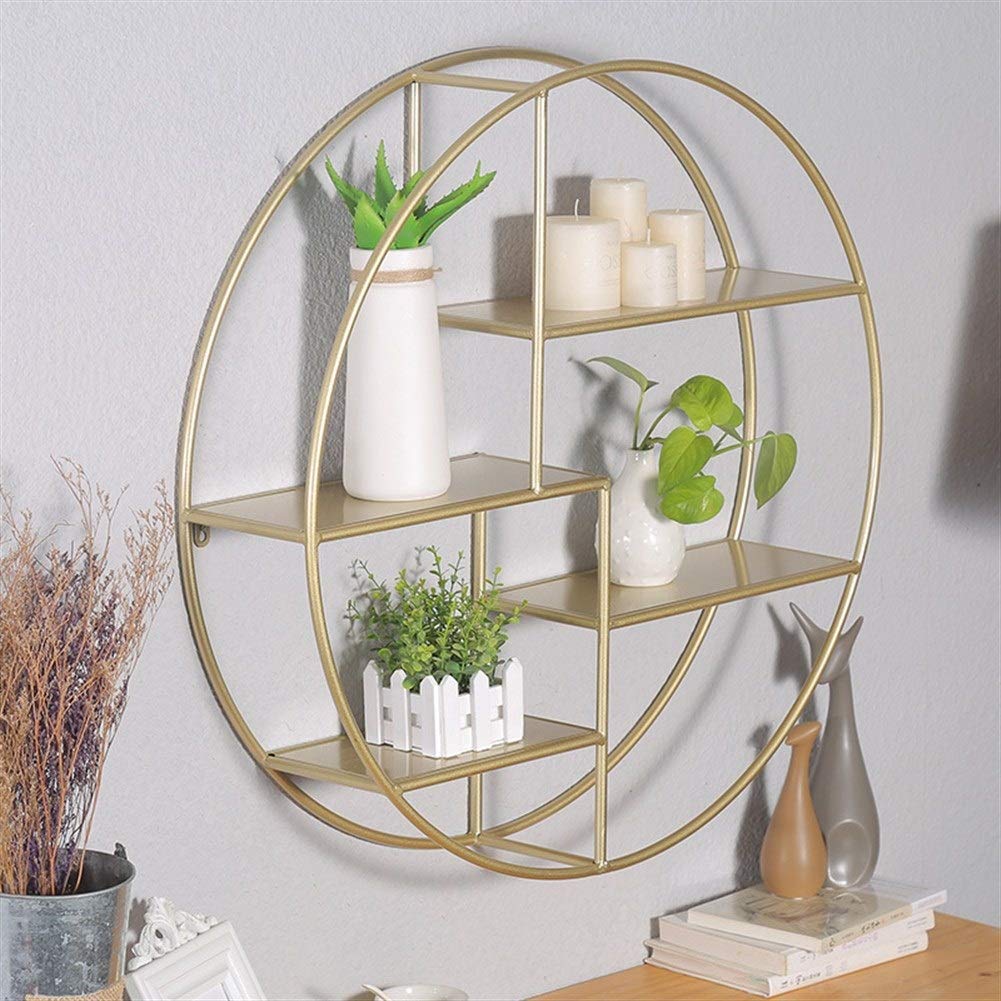 Présentoir décoratif rond pour ranger et embellir un mur de chambre