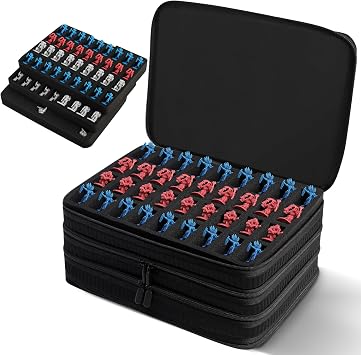 Miniature Storage Carrying Figure Bag -108 Slot Figurine Minature Carrying Case,Compatible with D&D and MoreBag Only Texture