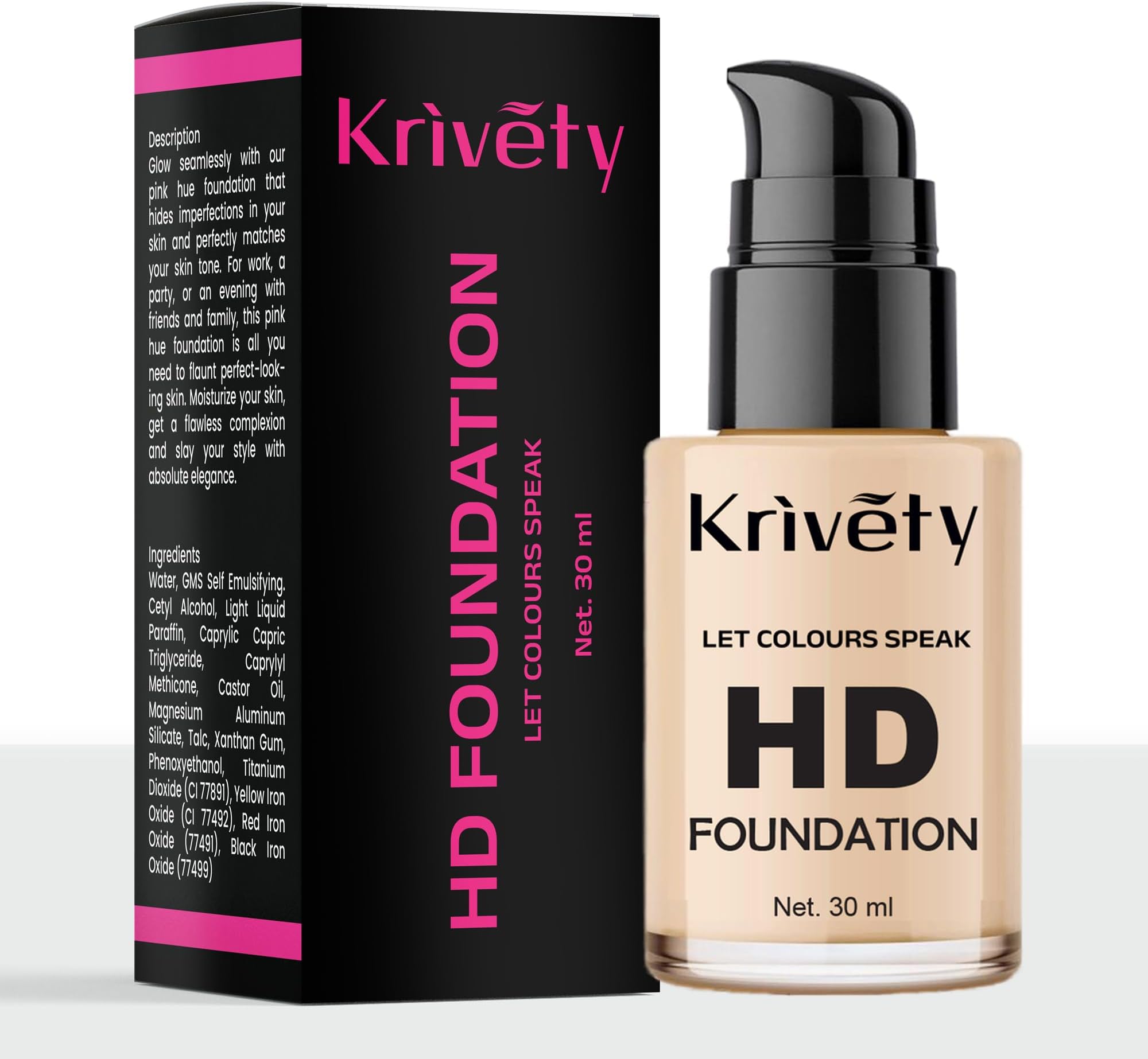 Liquid Foundation, Matte & Poreless, Full Coverage Blendable Normal to Oily Skin, Fit Me, Natural Beige, 30ml
