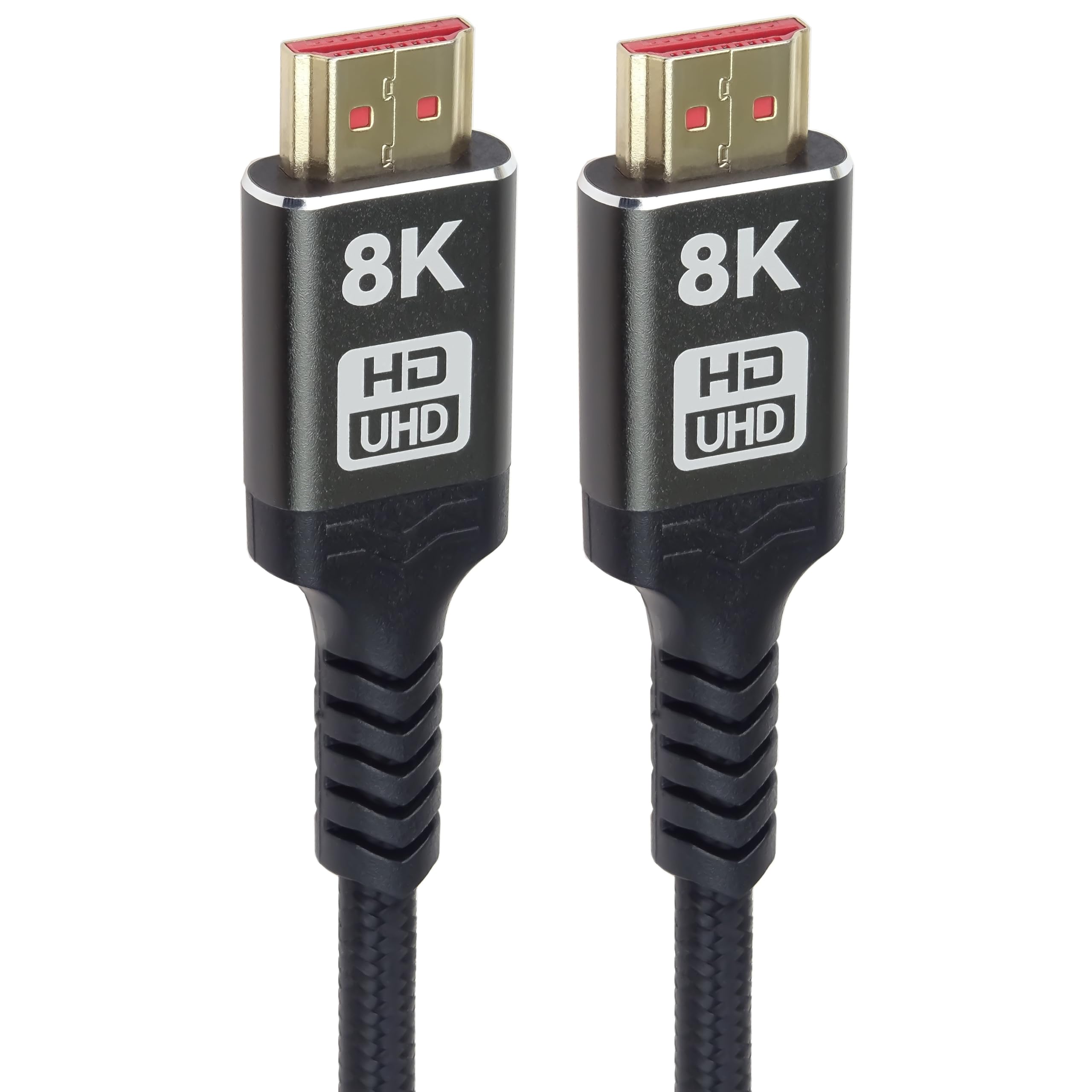 PremiumCord 8K Ultra High Speed HDMI 2.1 Cable M/M 48Gbps with Ethernet, Video Resolution 8K @ 60Hz, Deep Colour, 3D, EDID, ARC, HDR, 3x Shielded, Textile Cable Braid, Gold-Plated, Length 1.5 m