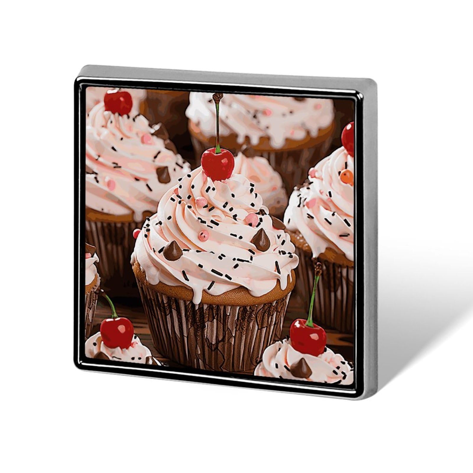 Cupcake And Muffin Backpack Pin Cute Brooch Decoration Brooches for Women Mens Lapel Pins for Suits Fashion Button Badges for Hat Backpacks Purses Jackets Shirt Suit Lapels-Square