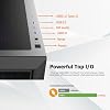 RAIJINTEK PONOS Ultra MS4 E-ATX Mid Tower PC Case, Opening Tempered Glass Side Panel, Pre-Installation 4 ARGB Fan, Mesh Front Panel, Black (0R20B00226)