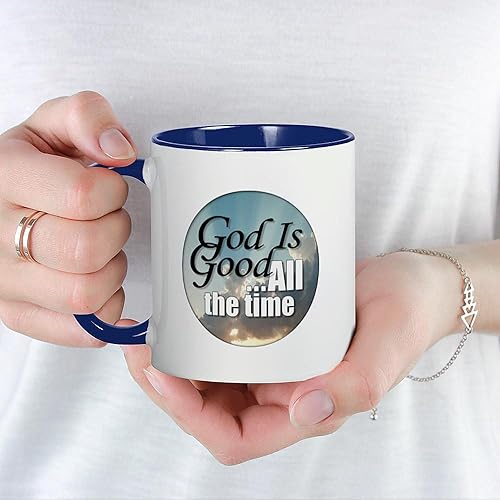 Miniatura 9 de CafePress Taza de café de cerámica con texto en inglés "God Is Good", taza de té de 11