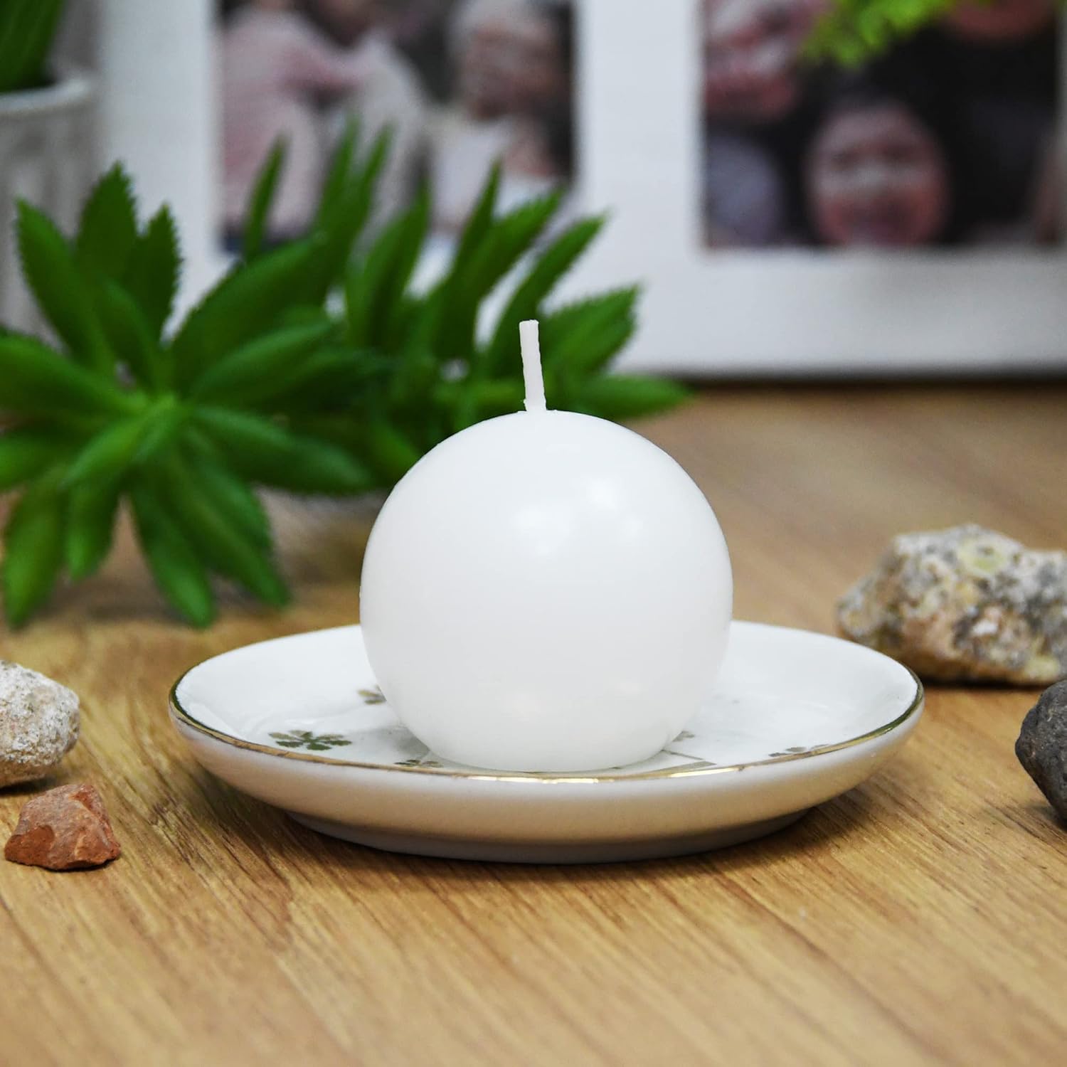 2 Inch White Ball Candles - Image 3