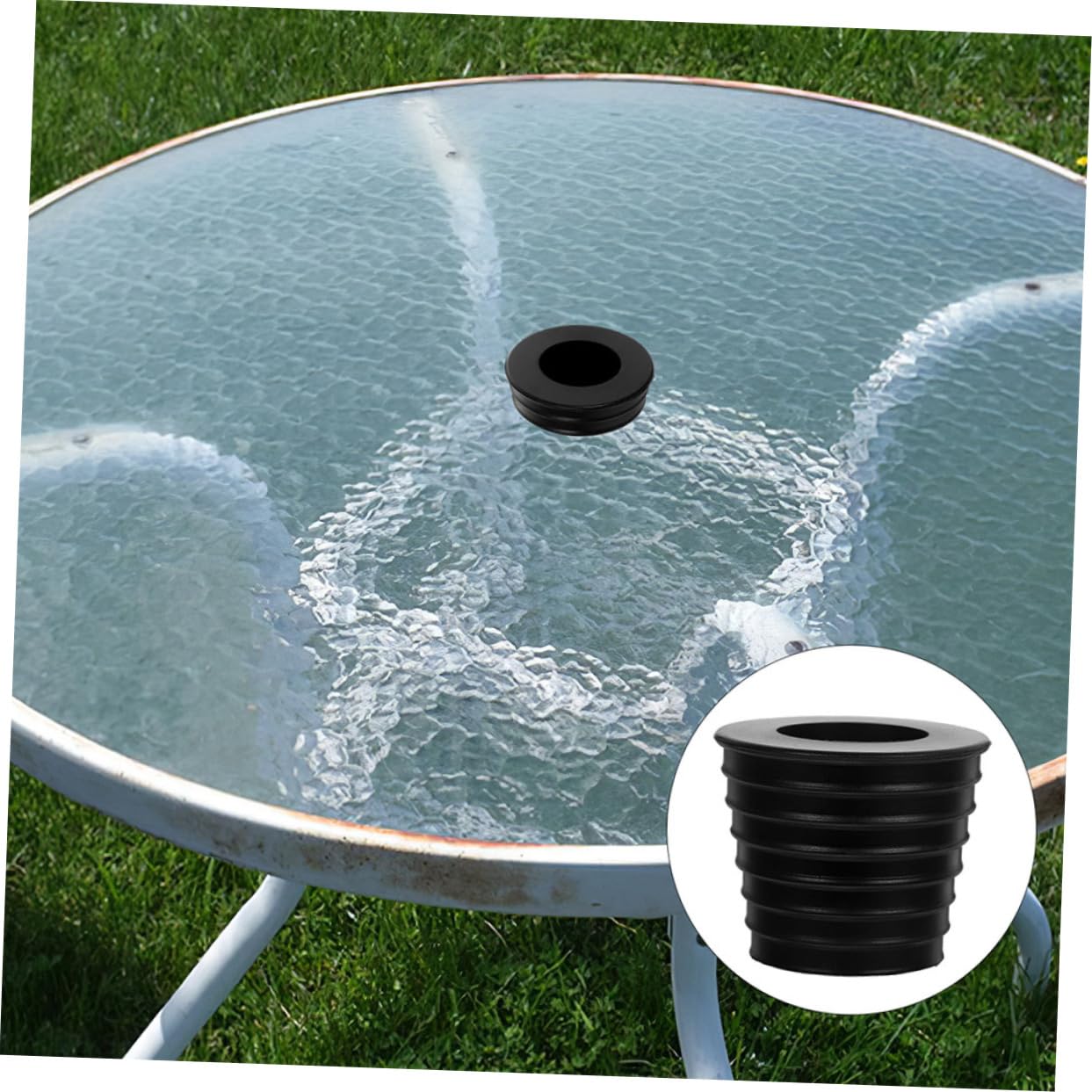YARNOW Lot de 10 Pieds De Parasol À roulettes Pièces De Rechange pour Parasol De Terrasse Accessoires Stabilisant Et Résistant Vent