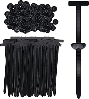 200 Pcs Nylon Universal Cable Tie Buckle for Car - Self-Locking and Easy Install Zipper Clips with Pin & Button Design - UV-Resistant Zip Tie for Quick and Effortless Car Daily Repair