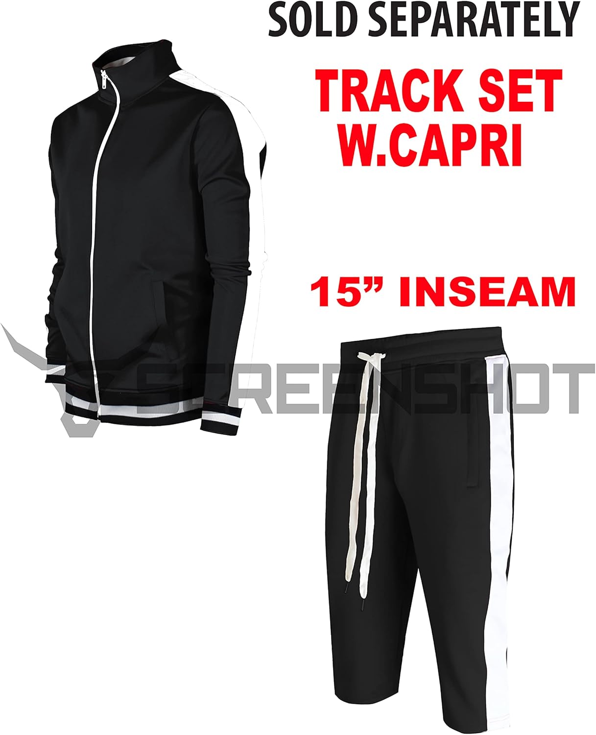 SCREENSHOT Men Athletic Sportswear Gym Fitness Active Workout Track Shorts - Image 4