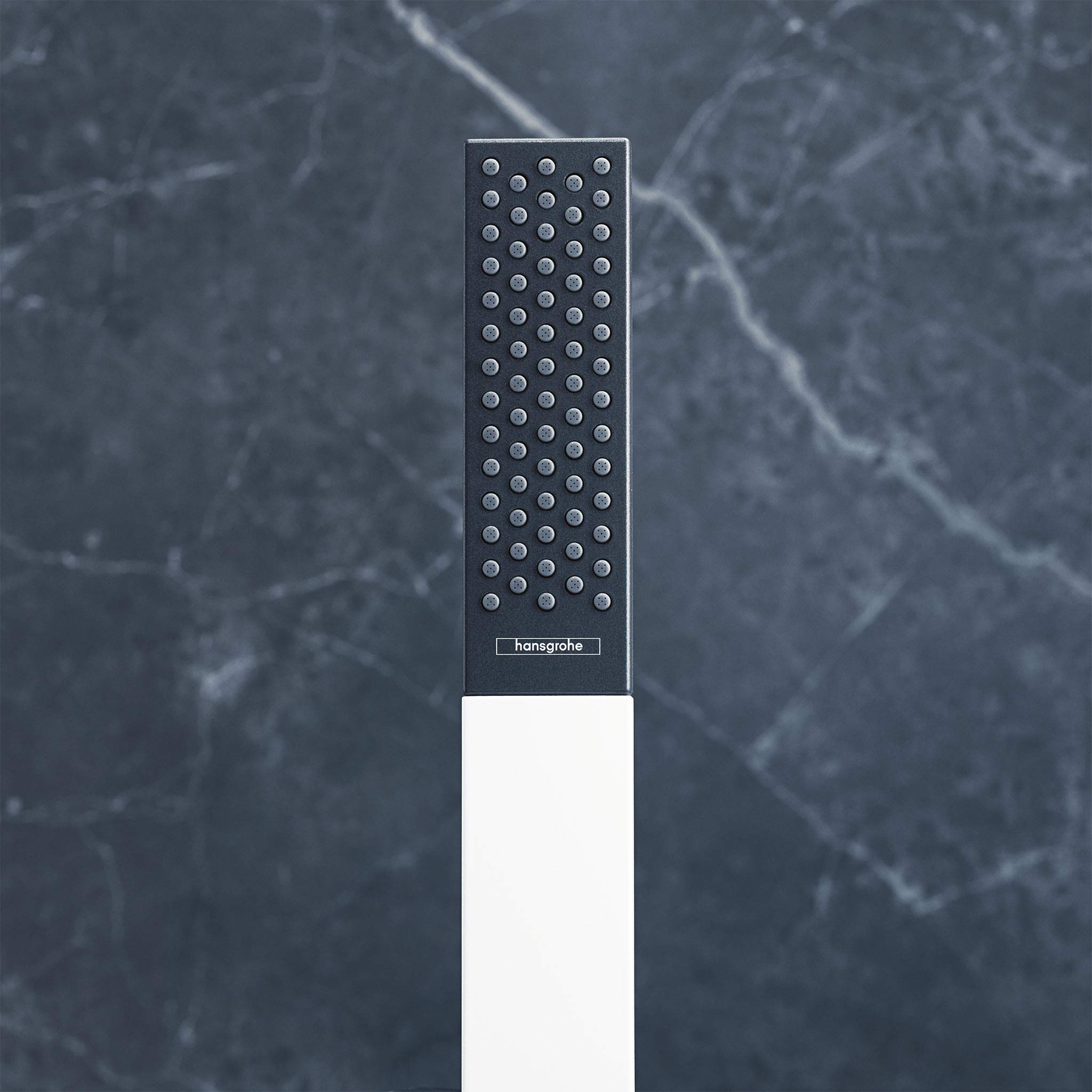 hansgrohe Alcachofa de ducha Rainfinity (alcachofa de mano, 100 mm), color blanco mate