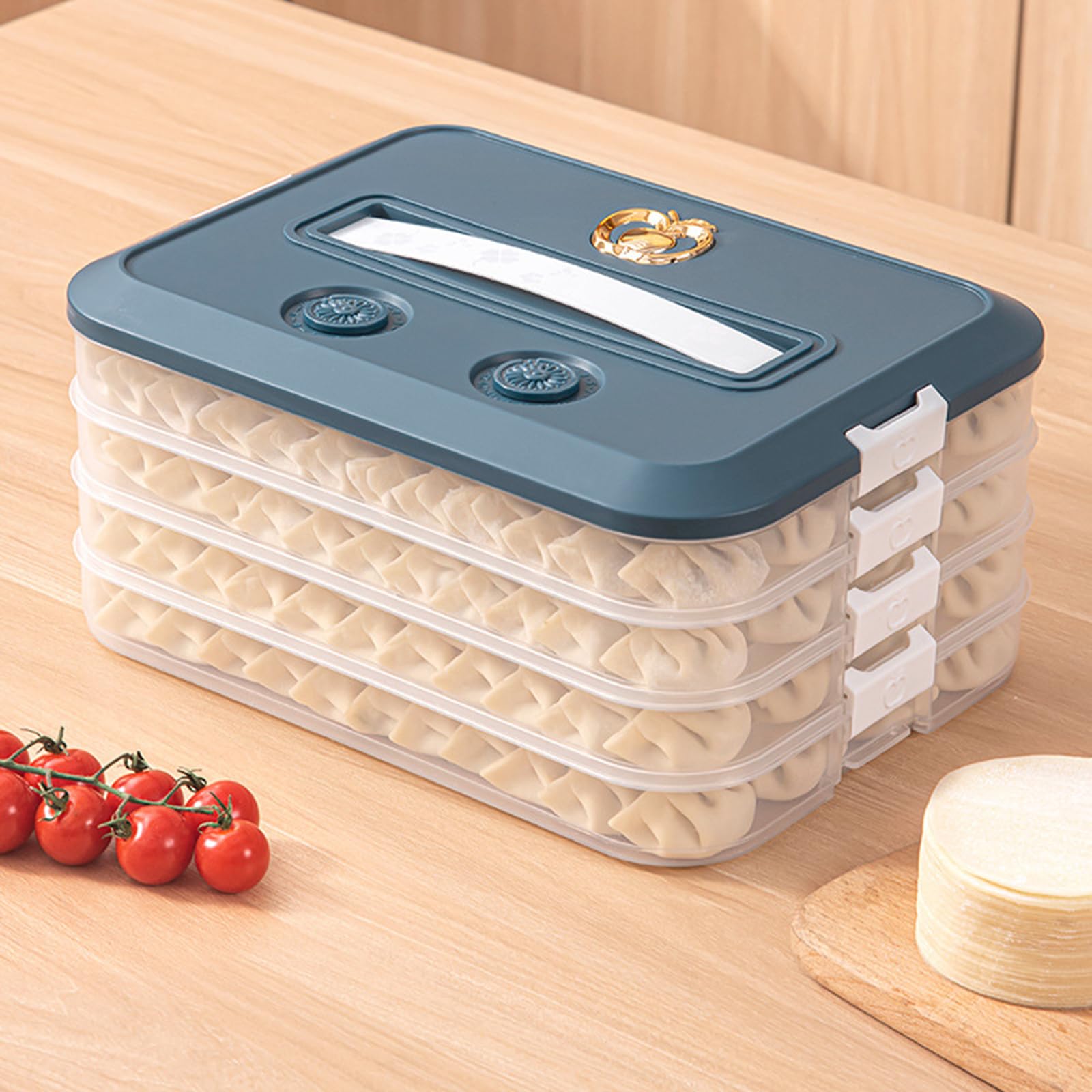 Scatola per Alimenti alla a più Strati con Design del Coperchio Accessorio per Gnocchi Biscotti e Scatola immagazzinaggio per organizzata