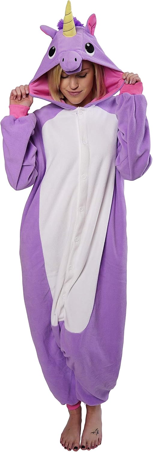 Sazac Viola Unicorno - Costume Adulto - Onesie Kigurumi Tutina