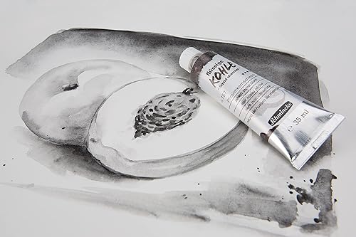 Miniatura 6 de Schmincke - Carbón líquido, melocotón piedra negro, 1.2 fl oz, 18 757 009, para pintura al carbón, dibujo al carbón y underpainting, vegano