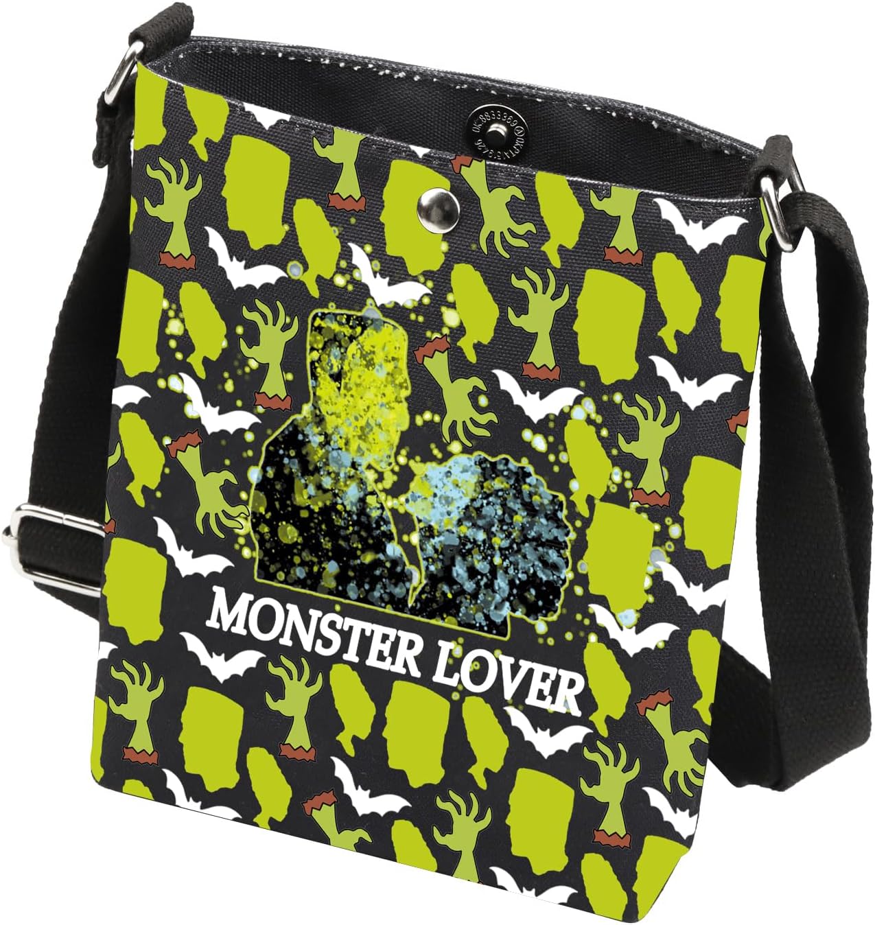 XYANFA Couple Monster Lover Crossbody Bag Horror Movie Gift Monster Dracula Movie Inspired Purse Shoulder Bag - Image 3