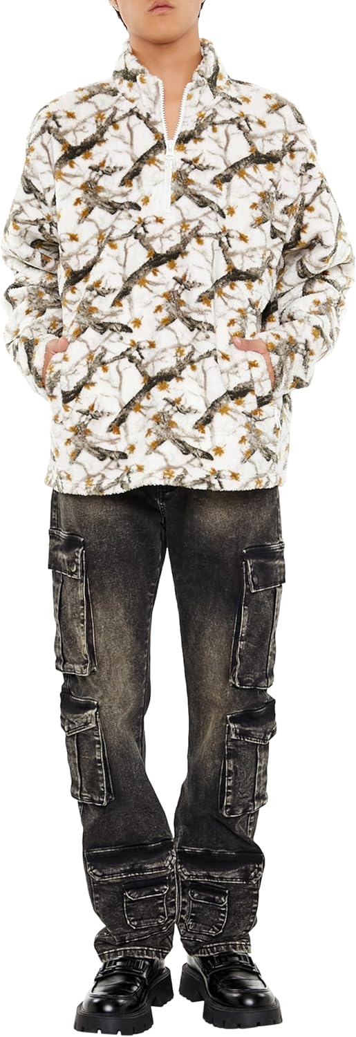 Forever 21 Men's Slim-fit Mid-Rise Cargo Jeans