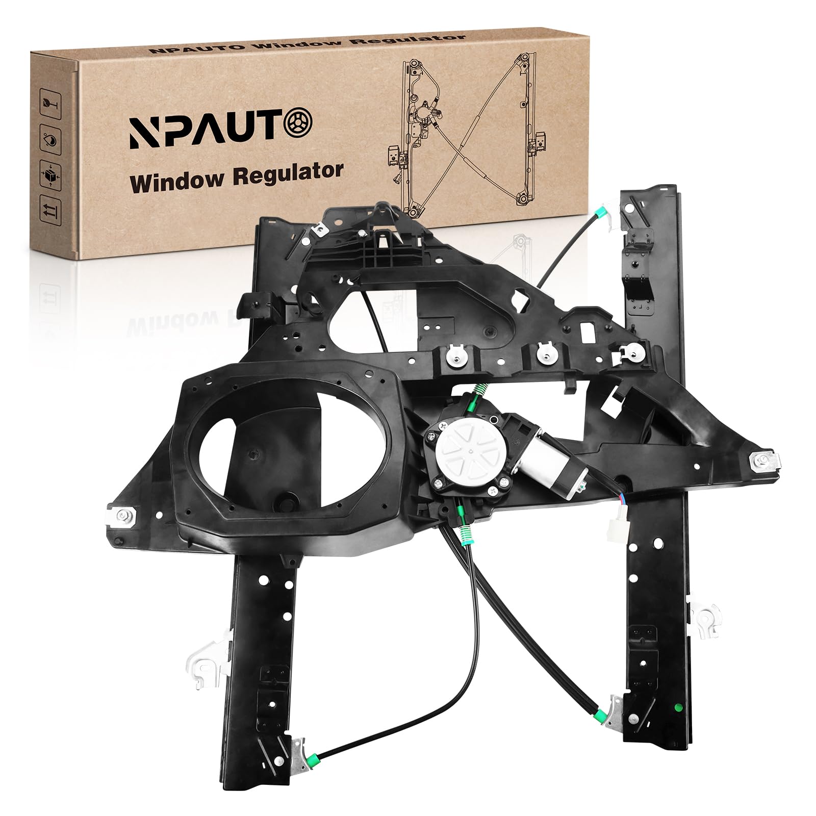 Amazon.com: Front Passenger Side Power Window Regulator with (2