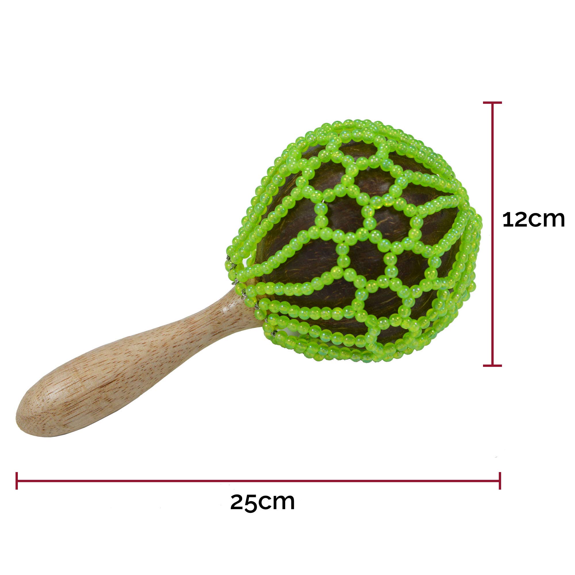 Image secondaire de A-Star Shekere Cabasa en Bois Fait Main - Shaker Percussion 25 cm