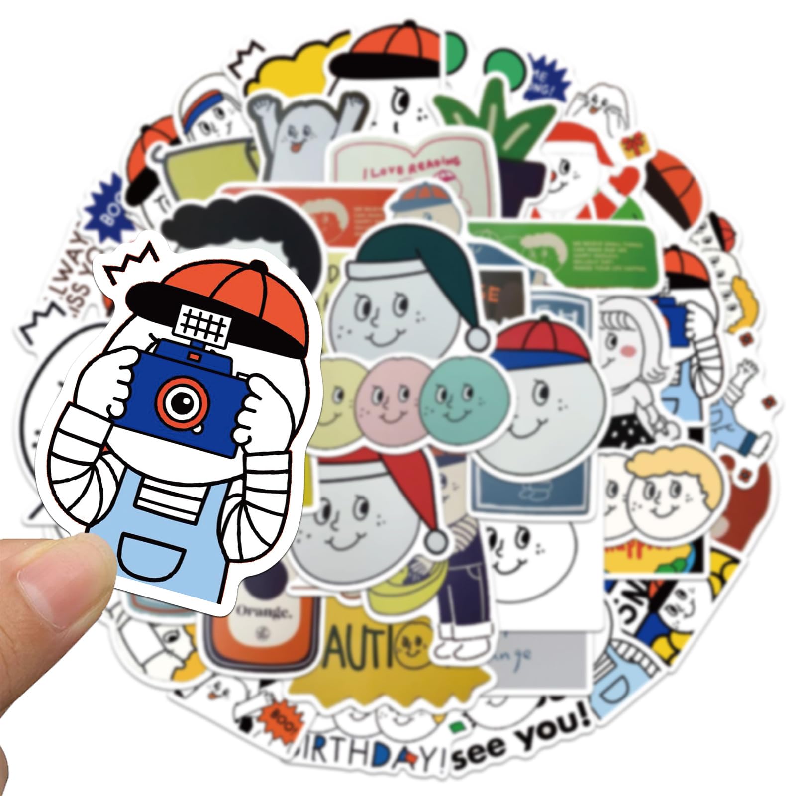 Amazon | OH, LOLLY DAY! ステッカー 50枚セット モンナニ 防水 シール