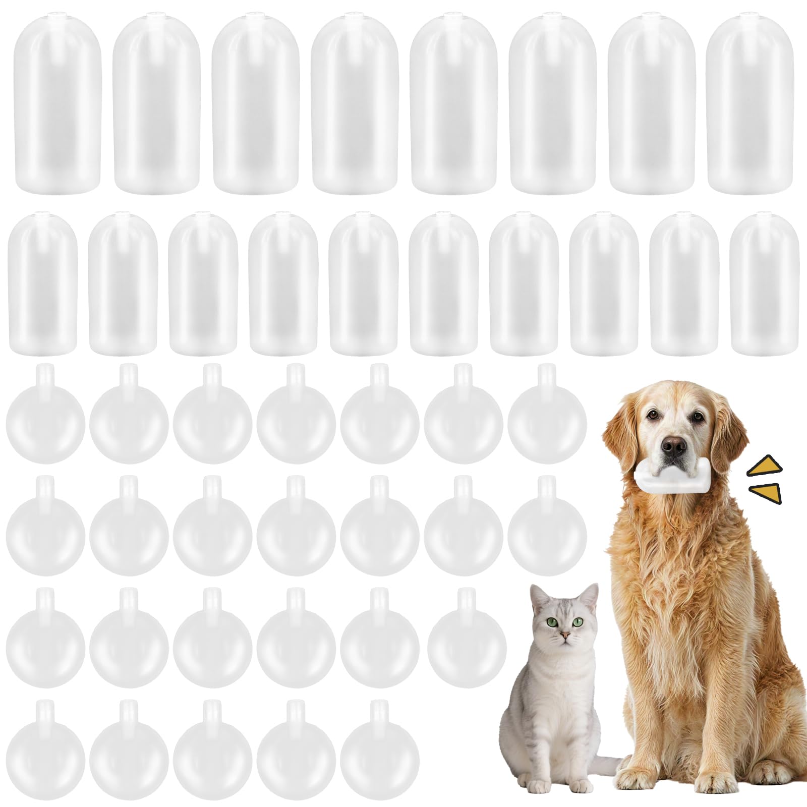 LECEHIVO 85 Pcs Squeakers Dog Toys Bulk with 3 Models Plastic Dog Toy Squeakers DIY Noise Maker for Repair Pet Replacement Insert Supplies