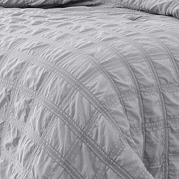 Bed Bath & Beyond Eliza Seersucker Comforter Set Grey - King