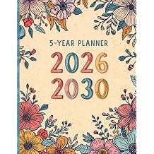 The 5-Year Growth & Success Planner 2026-2030 Large Monthly Organizer with Federal Holidays for Goals, Journaling & Productivity