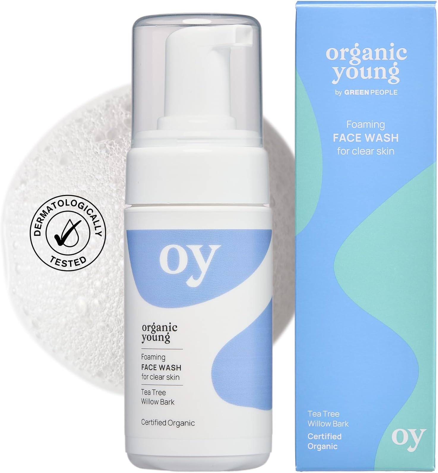 Green People Teen Foaming Face Wash - For Oily, Spot-Prone Skin - Vegan, 100ml